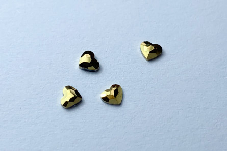 Сердце 3*3,6 мм Золотой Металлик
                  