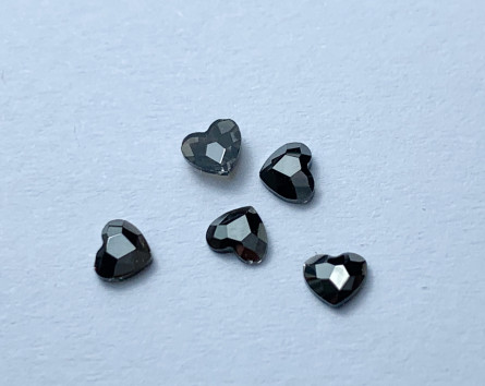 Сердце 3*3,6 мм Серый Металлик
                  